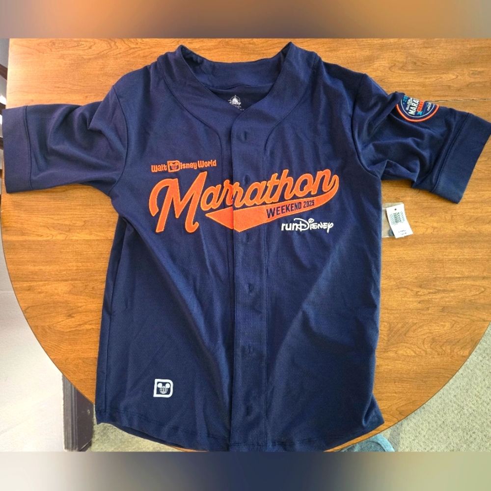 Walt Disney World 2025 Marathon Baseball Jersey Unisex XS